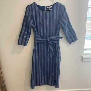 Polagram striped tie dress size S
